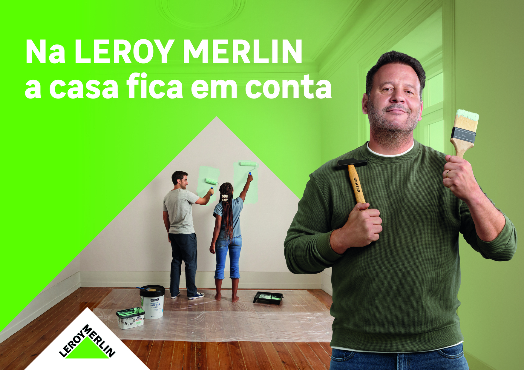 Na LEROY MERLIN, a casa fica em conta: marca reforça posicionamento com nova campanha