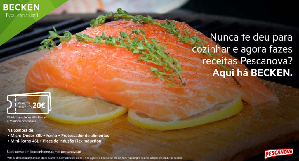 Prepara receitas como um verdadeiro chef com a Becken e a Pescanova
