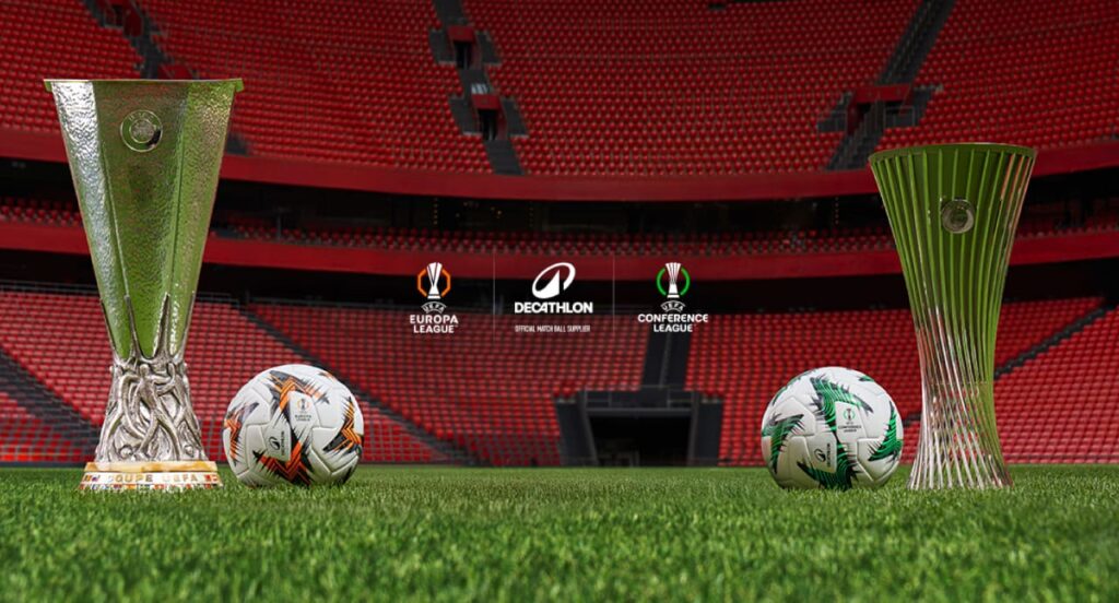 DECATHLON e KIPSTA apresentam as novas bolas oficiais de futebol para a UEFA Europa League e UEFA Europa Conference League