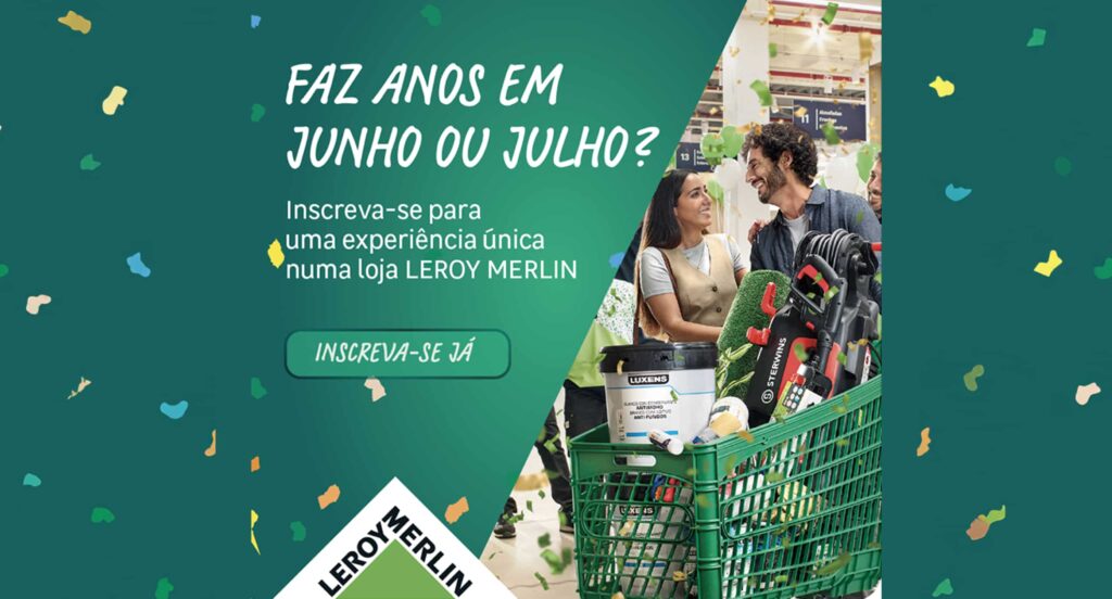 Lojas Leroy Merlin celebram aniversário com dinâmicas para toda a família