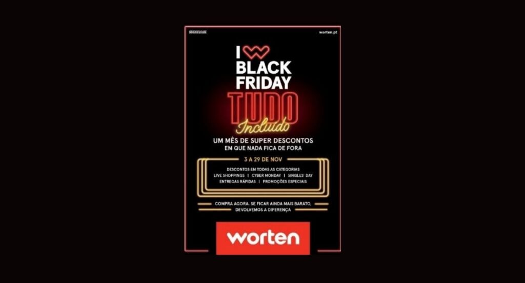 Black Friday Worten = 1 mês de super descontos