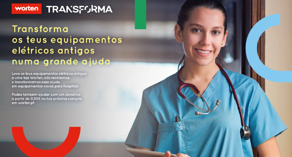 Worten transforma apoia hospitais, escolas e instituições