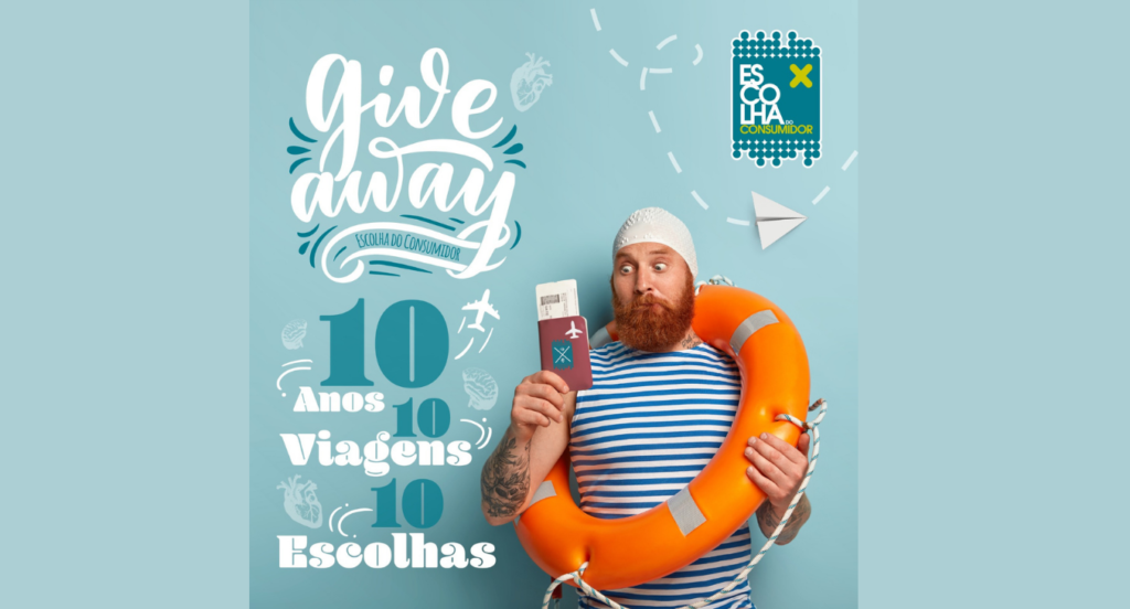 10 anos, 10 escolhas, 10 viagens. O ano em que a Escolha do Consumidor celebra com um Giveaway!