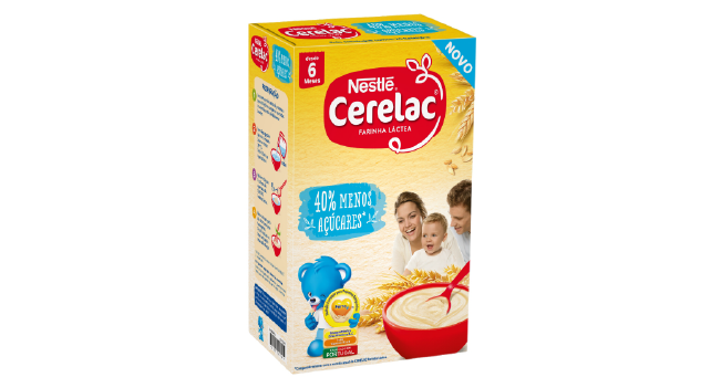 Cerelac lança papa com 40% menos açúcares